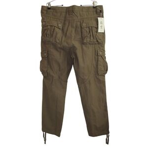 Matchstick Cargo Pants Mens 38 Tan Olive Utility Workwear Multi Pocket Outdoor